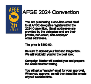 AFGE Convention 2024 Email Blast