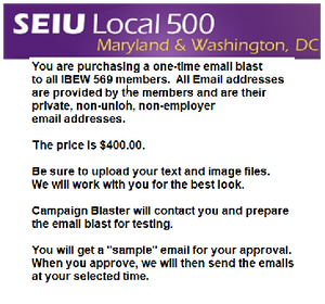 SEIU 500 Campaign Blast
